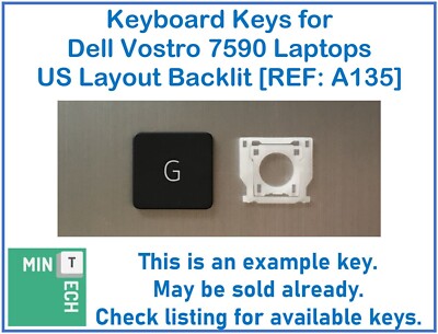 Tastatur Ersatz Tasten für Dell Vostro 7590 Laptops US Layout Hintergrundbeleuchtung