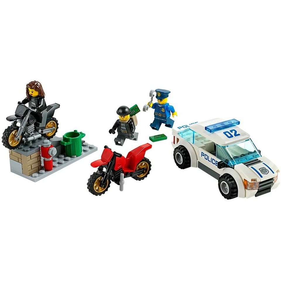 Lego City Town 60042 HIGH SPEED POLICE CHASE Robber Motorbike Car Crook NIB - Image 4 of 4