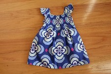 New Gymboree Infant Girls Desert Dreams Blue Multi Flower Print Dress 6-12 mos