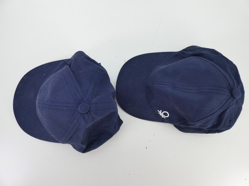 BENETON Baseball Caps x 2 Cotton Brim Logo Comfy Adjustable Belt Buckle 2 Years - Picture 9 of 12