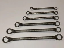 Vintage Lectrolite Corp Defiance O CHROME-VANADIUM STEEL Offset Wrench Set USA!