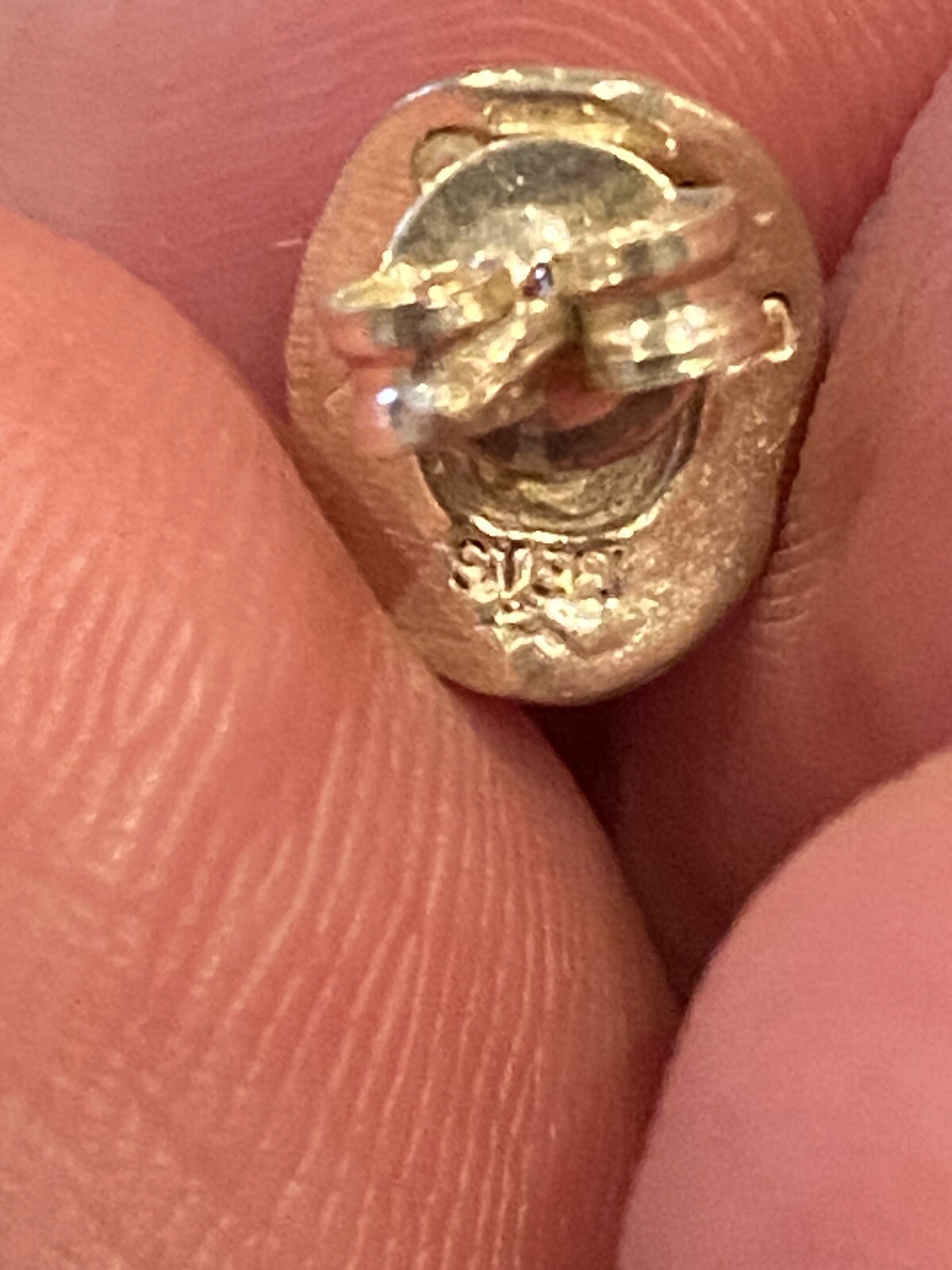 Unique Solid Hallmark Sterling Cowboy Hat Earring… - image 6