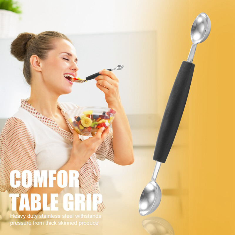 Ended Headed Fruit Icecream Ball Spoon Melon Baller Parisienne Scoop