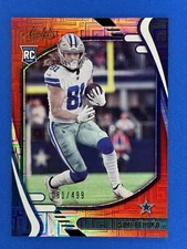 2021 Absolute #141 Simi Fehoko Red Squares Rookie /499 RC Cowboys