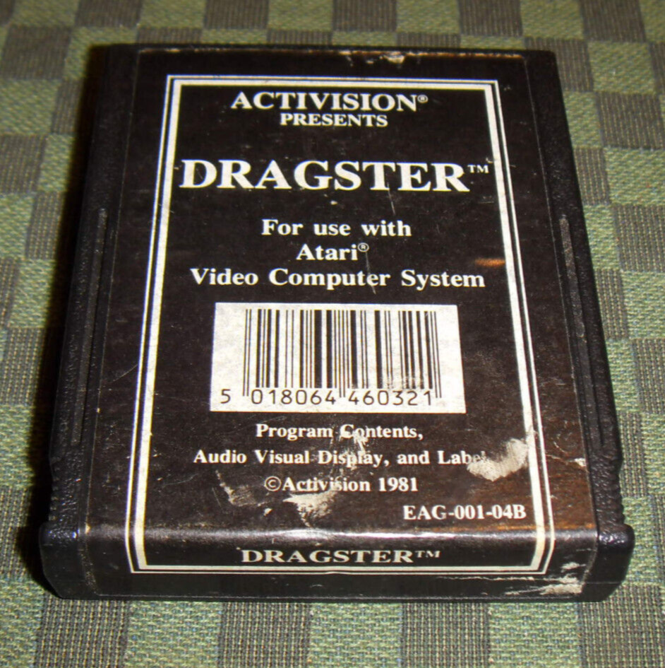 1981 - DRAGSTER Atari 2600 Pal/Sécam - Activision étiquette noire