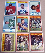1972 Topps Football (Pick Choose Complete) EX EX/MT