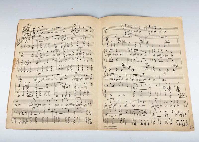 MANNY FLEISHMAN( 1902 - 1963). GELT. Original music hand written and signed