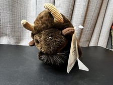 Dakin Plush Bison Brown 6 Inch Stuffed Animal Buffalo Bull Korea Toy