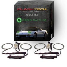 Green Angel Eye LED Headlight Halo Ring kit for 1991-2001 Acura NSX Headlights