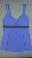 Debenhams Collection 'Active' Tankini Top N/W Padded 'Pipe Trim' 10 Purple BNWT