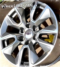 20" gunmetal machined Chevy Silverado RST OE replica 5916 wheels RD4 Tahoe 6x5.5