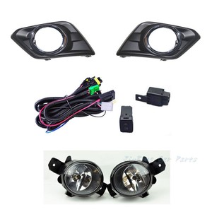 Fog Light Lamps and wiring harness Switch Kit for Nissan Rogue X-Trail