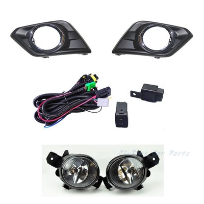 Fog Light Lamps and wiring harness Switch Kit for Nissan Rogue X-Trail
