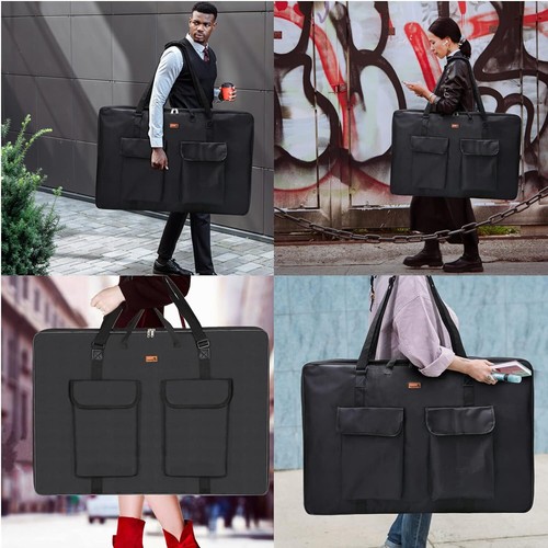 Art Portfolio Case 24 X 36 Artist Portfolio Bag 2K Water Resistant Canvas Case - Picture 7 of 12