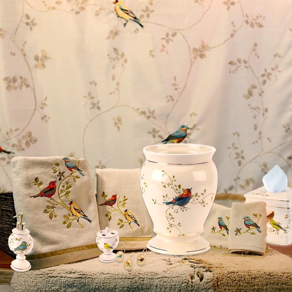 Durable Nature-Inspired Countertop Tumbler Organizer for Bathroom