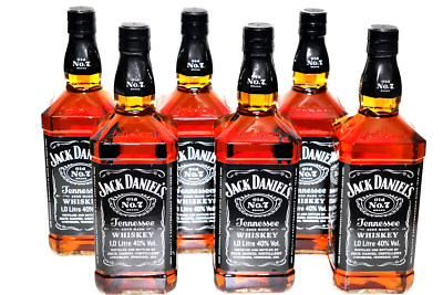 Flaschen Jack Daniels Tennessee Whiskey Old 40% l Liter