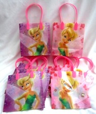 TINKERBELL FAIRY PINK GOODIE BAGS PARTY FAVOR GIFT BAGS 12 pieces by Disney-New