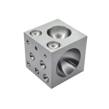 2 inch Dapping Block Craft and Hobby Metalworking - Steel Doming Block Cube