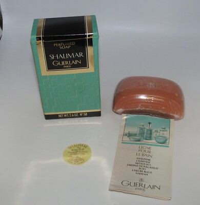 GUERLAIN SHALIMAR 75G Perfumed SAVON DE TOILETTE SOAP 2.6 oz No 58 Sealed