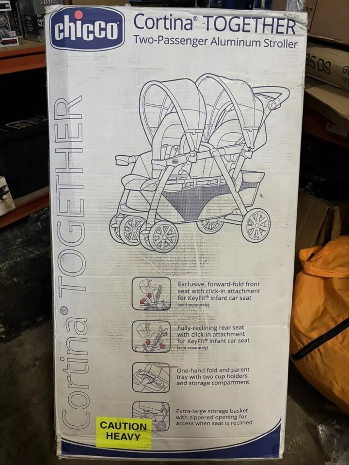 Cochecito doble Chicco Cortina Together Minerale negro (SOLO RECOGIDA LOCAL) Foto 2 de 4