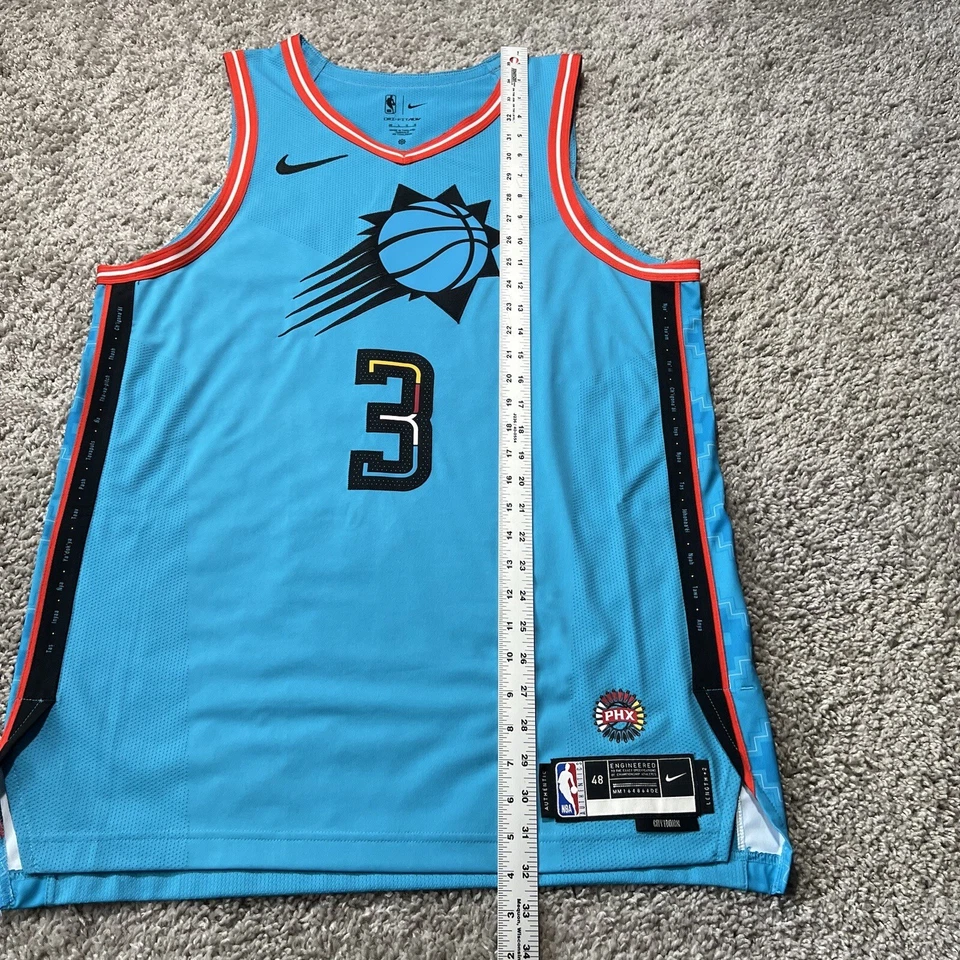 Camiseta Chris Paul 2022-23 Phoenix Suns City Ed Nike Auténtica Talla 48 Rara Verde azulado Foto 3 de 4