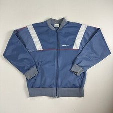 Vintage 80s 90s Adidas Tracksuit Jacket Mens Medium Made In USA Blue