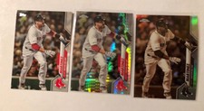 2020 Topps Chrome JD Martinez Lot Of 3 (sepia, Paper Base And Prism Refractor)