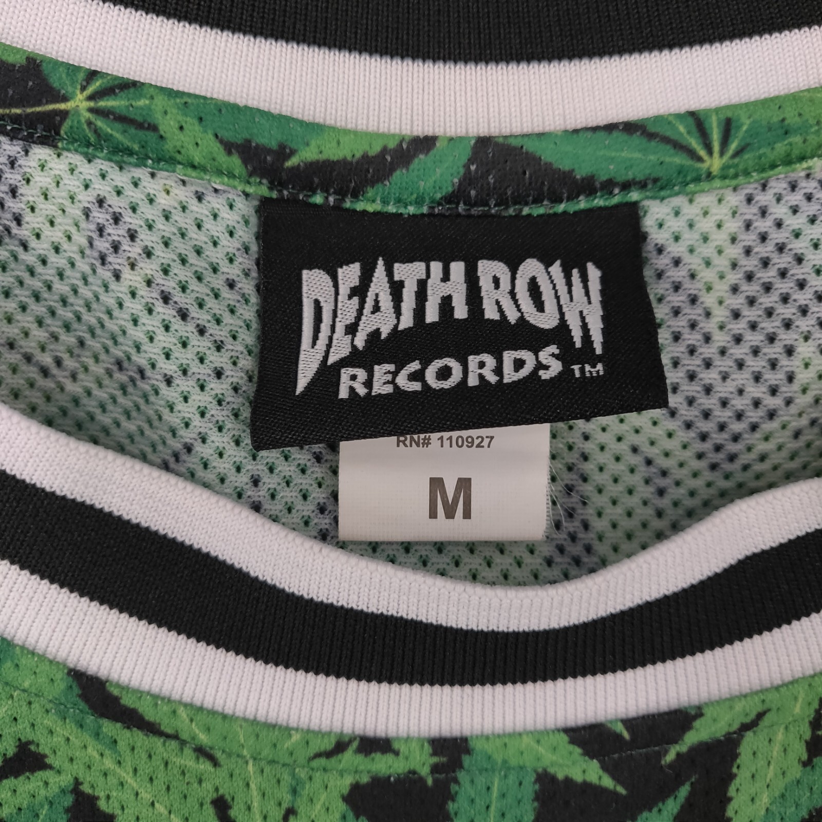 FILA Maglia basket Death Row Records uomo media M maglia verde hip hop