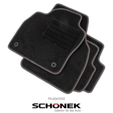 SCHÖNEK Veloursmatten Textilmatten Fußmatten für CUPRA / SEAT LEON (KL) 4-teilig