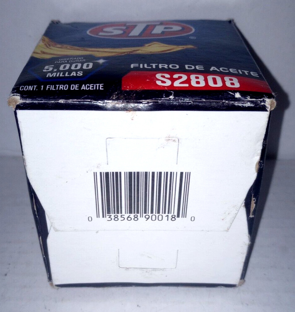 STP Oil Filter S2808 - Engineered to Last 5000 Miles - (NOS) New in Box