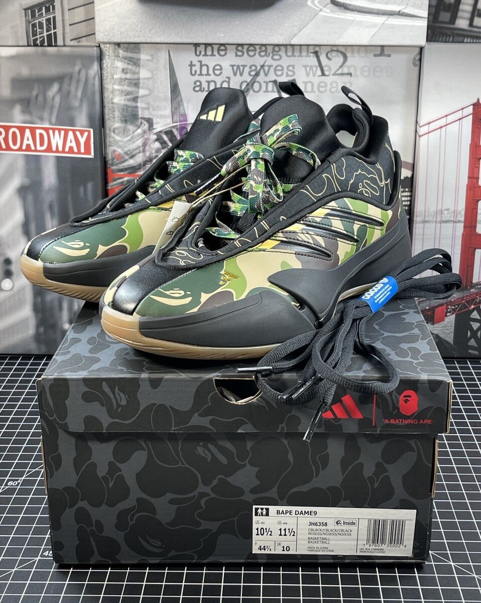 A BATHING APE® x adidas DAMIAN LILLARD DAME 9 BAPE® Mens A BATHING APE® x adidas DAMIAN LILLARD DAME 9 BAPE® Mens