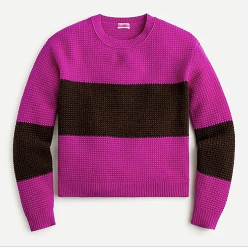 Cashmere Waffle-Knit Sweater in 