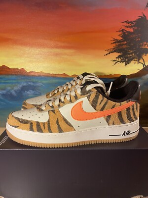 Nike Air Force 1 Low Premium Daktari Stripes {DJ6192-100} Men's Size 8.5 |  eBay