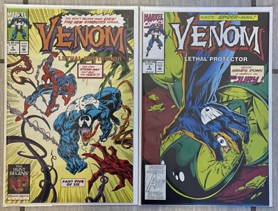 1993 Venom Lethal Protector #3 And #5 White Pages Mark Bagley