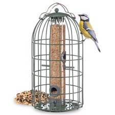 Squirrel Proof Bird Seed Feeder &ndash; Heavy Duty Coated Steel, Weather Resistant