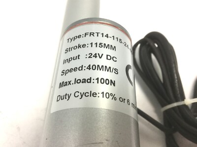Attuatore Lineare Concentric FRT14-115-24-40 - Corsa 115mm, 100N, 24VDC - Usato