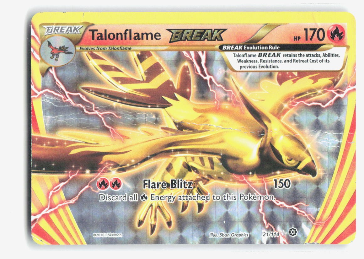 Talonflame BREAK Rare BREAK XY - Steam Siege 21/114 HP-DMG