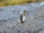 925 Silver Spinner Ring: Handmade Fidget, Anxiety Relief Jewelry All Size