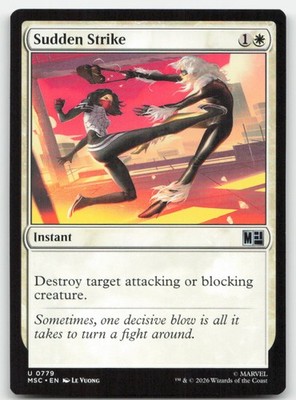 Sudden Strike 779 MSC Commander: Marvel Super Heroes Magic MTG NM