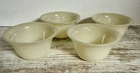 Vintage Fire King Ivory Swirl Custard Cups Dessert Bowls Set of 4 Oven Ware USA