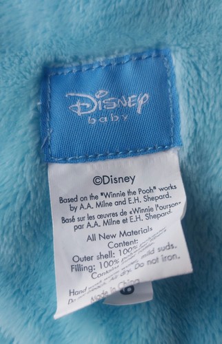 Winnie Puuh Tigger Lovey Sicherheitsdecke blau Plüsch Puppe Fleece Rassel - Bild 5 von 9