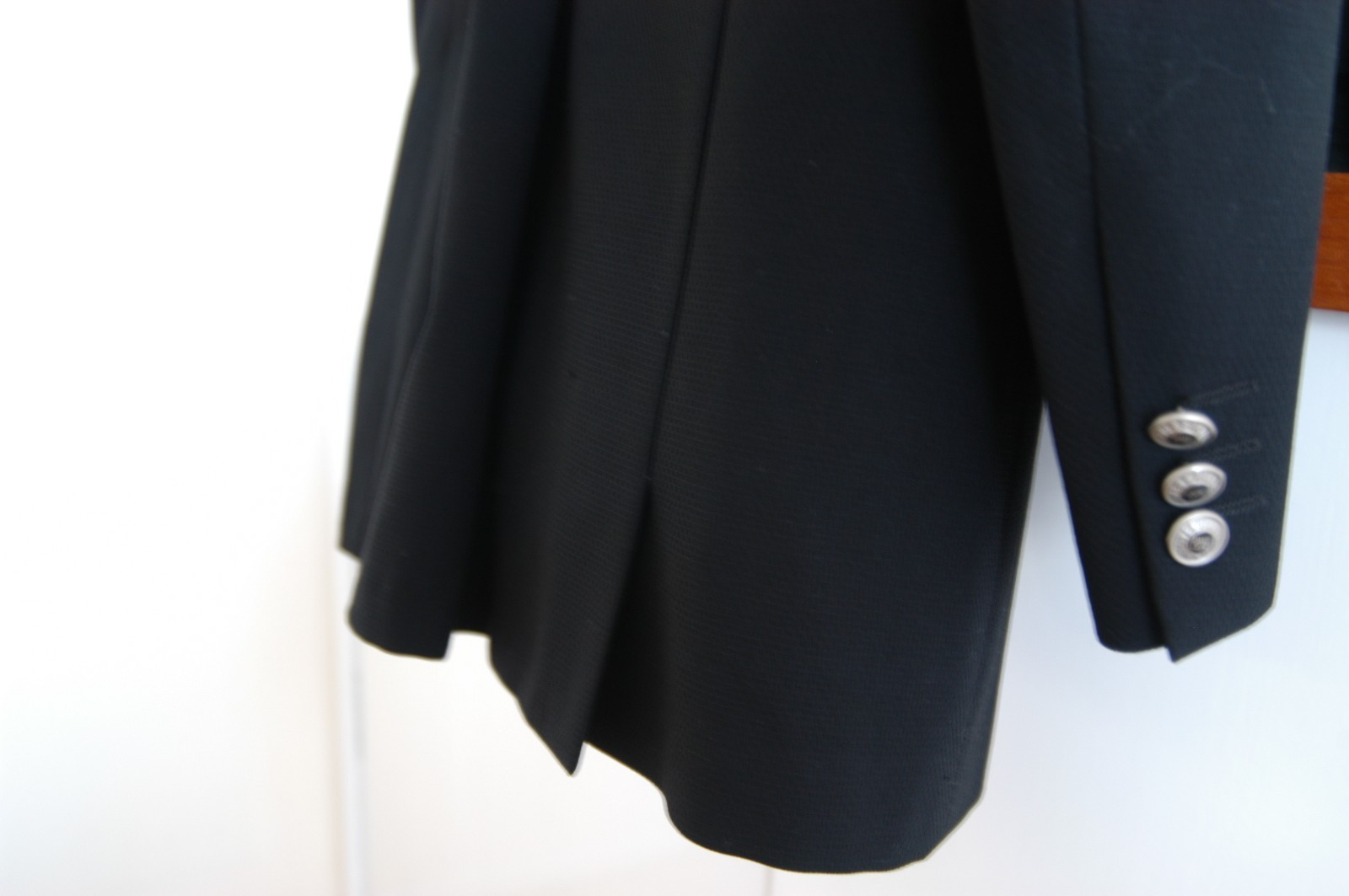 Versace Classic V2 Blazer Jacket Black Silver Buttons 48 IT Vintage 90's Superb image 5