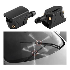 4 PCS Front Windshield Washer Nozzles, 4 Holes Car Windshield Washer 2 PCS