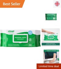 Image of Multi-Purpose Heavy Duty Wipes - Pack of 100, Disinfect Quickly and Effectively