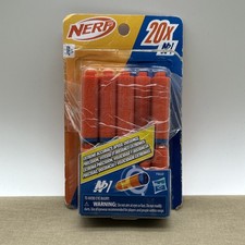 N1 Nerf 20 Dart Blaster Soft Darts Orange and Blue Foam Refill Package Gun Toy