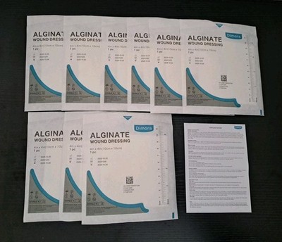 Dimora Alginate Wound Dressing - 4x4 High Absorbency Dressings - 9 Count