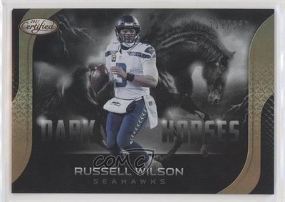 2021 Certified Dark Horses Mirror Bronze 119/249 Russell Wilson #DH-6 0d6v