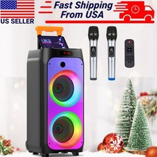 Party Speaker Portable Powerful Bluetooth Speaker Large Karaoke Machine with Mic