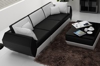 Ledersofa Couch Wohnlandschaft 3+3 Sitzer Garnitur Design Modern Sofa R7002C