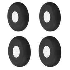 RC Airplane Wheels Set, 2"/2.5" Dia RC Airplane Aircraft Sponge Wheels Pack of 4